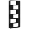 vidaXL Ensemble meuble TV 80 x 24 x 186 cm Noir Bois d'ing&eacute;nierie