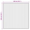 vidaXL Tapis carr&eacute; marron 100x100 cm bambou