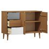 vidaXL Buffet MOLDE Marron 113x40x80 cm Bois massif de pin