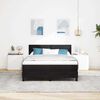 vidaXL Lit &agrave; ressorts avec matelas Noir 140 x 190 cm tissu