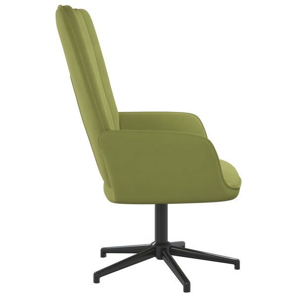 vidaXL Chaise de relaxation Vert clair Velours