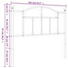 vidaXL T&ecirc;te de lit de remplacement m&eacute;tal blanc 100 cm
