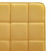 vidaXL Chaises &agrave; manger lot de 2 jaune tissu