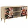 vidaXL Meuble TV BORNE 102 x 33 x 50 cm Sonoma Bois d'ing&eacute;nierie