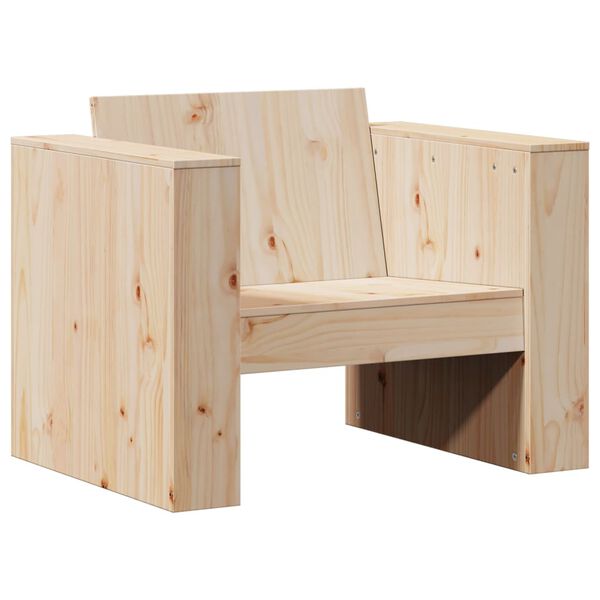 vidaXL Salon de jardin 2 pcs bois de pin massif