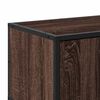 vidaXL Meuble TV ch&ecirc;ne marron 80x34,5x40 cm bois d'ing&eacute;nierie et m&eacute;tal