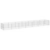 vidaXL Chenil Argent&eacute; 7 m&sup2; Acier