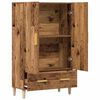 vidaXL Buffet haut vieux bois 70x31x115 cm bois d'ing&eacute;nierie