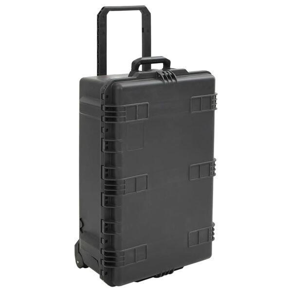 vidaXL Valise de vol portable Noir 79,5x51,5x30,5 cm PP