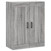 vidaXL Buffet haut Sonoma gris 69,5x34x180 cm Bois d'ing&eacute;nierie