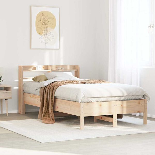 vidaXL Cadre de lit sans matelas 100x200 cm bois massif de pin