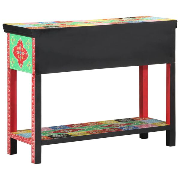 vidaXL Table console avec tiroir Multicolore 100 x 30 x 77 cm