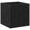 vidaXL Bo&icirc;te &agrave; plantes Ch&ecirc;ne noir 40 x 40 x 40 cm Bois d'ing&eacute;nierie