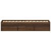 vidaXL Cadre de lit sans matelas ch&ecirc;ne marron 100x200 cm
