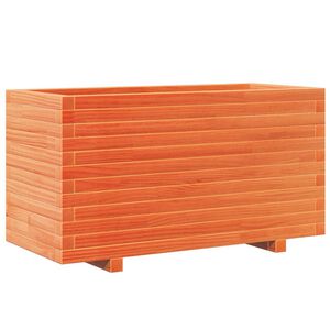 vidaXL Jardini&egrave;re cire marron 90x40x49,5 cm bois de pin massif