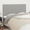 vidaXL T&ecirc;te de lit Gris clair 180 x 5 x 118/128 cm Tissu