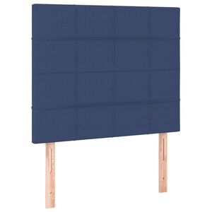vidaXL T&ecirc;te de lit Bleu 80x5x118/128 cm Tissu