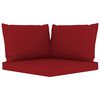 vidaXL Salon de jardin 10 pcs avec coussins rouge bordeaux