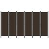 vidaXL Cloison de s&eacute;paration 6 panneaux Marron 300x180 cm