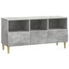 vidaXL Meuble TV 102 x 34,5 x 50 cm Gris b&eacute;ton Bois d'ing&eacute;nierie