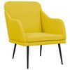 vidaXL Fauteuil Jaune clair 63x76x80 cm Tissu