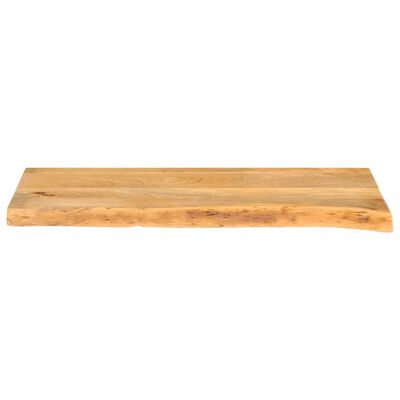 vidaXL Dessus de table à bord vivant 90x40x2,5 cm bois massif manguier