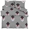 vidaXL Ensemble de housse de couette multicolore 225x220 cm coton