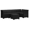 vidaXL Canap&eacute; de Jardin 5 Places Aspect Rotin PP Anthracite