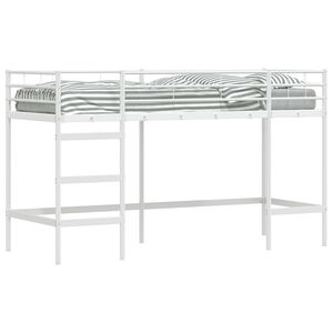 vidaXL Lit mezzanine pour enfants Blanc 99,5 x 190 cm