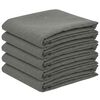 vidaXL Tissu de Table 5 pc Carr&eacute; Gris clair 110 x 110 cm
