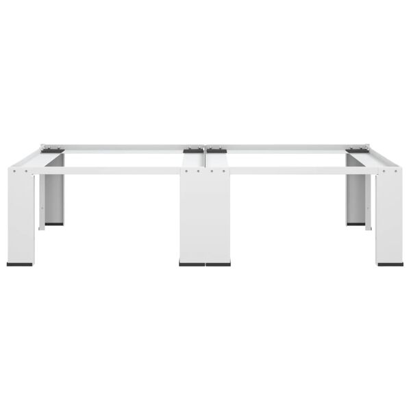 vidaXL Socle double pour lave-linge et s&egrave;che-linge Blanc