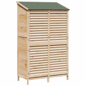 vidaXL Abri de jardin Naturel 106 x 56 x 176,5 cm Bois de Sapin Massif