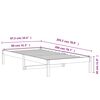 vidaXL Lit de jour sans matelas cire marron 80x200 cm bois pin massif