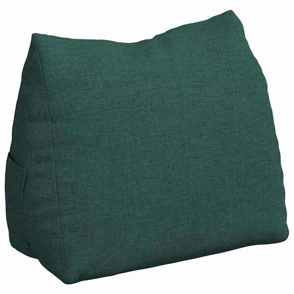 vidaXL Coussin de Dos Vert foncé 45 x 20 x 35 cm tissu