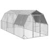 vidaXL Poulailler avec toit 2,5x6x2,25 m acier galvanis&eacute;
