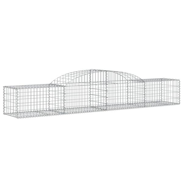 vidaXL Paniers à gabions arqués 6 pcs 300x50x40/60 cm fer galvanisé