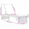 vidaXL Transat Marron 55 x 200 x 94cm Bois d'acacia massif