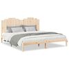 vidaXL Cadre de lit extra long sans matelas 180x220 cm bois massif