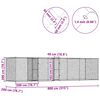 vidaXL Cage pour chien Argent&eacute; 800 x 200 x 200 cm Acier galvanis&eacute;