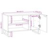 vidaXL Unites TV Noyer 80 x 33 x 46 cm Bois d'ing&eacute;nierie