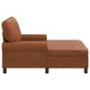 vidaXL Chaise longue avec coussin Marron 91 x 157 x 91 cm PU antique