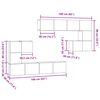 vidaXL Unites TV Montage mural 4 pcs Bois Ancien Bois d'ing&eacute;nierie