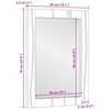 vidaXL Miroir de salle de bain avec miroir Marron 70 x 50 x 2,5 cm