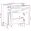 vidaXL Cabinet de chevet Marron 50 x 33 x 60 cm Bois d'acacia massif