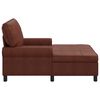 vidaXL Chaise longue Brun Brillant 91 x 157 x 91 cm Simili cuir