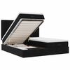 VidaXL Cadre de lit ottoman avec matelas noir 180x200cm velours