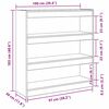 vidaXL Biblioth&egrave;que Bois ancien 100 x 30 x 103 cm Bois d'ing&eacute;nierie