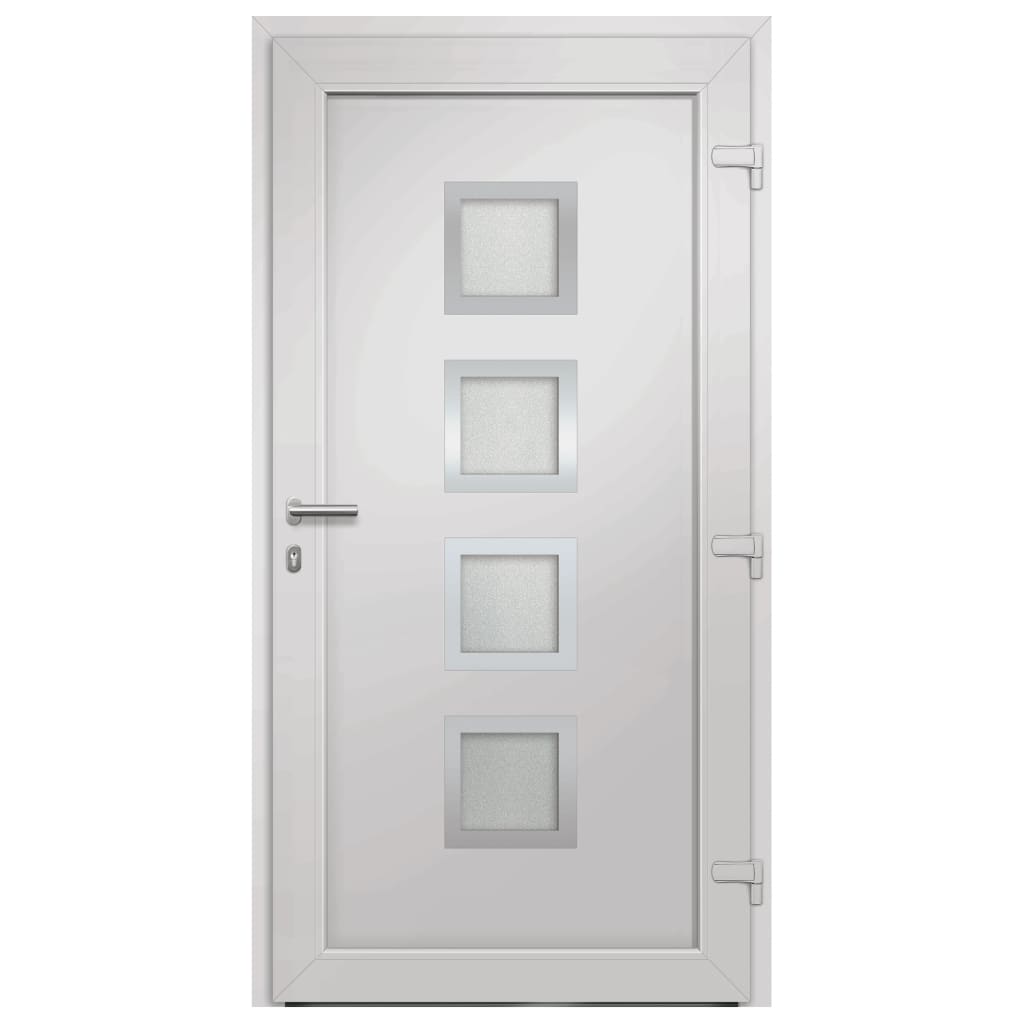 vidaXL Porte d'entrée Blanc 108x200 cm