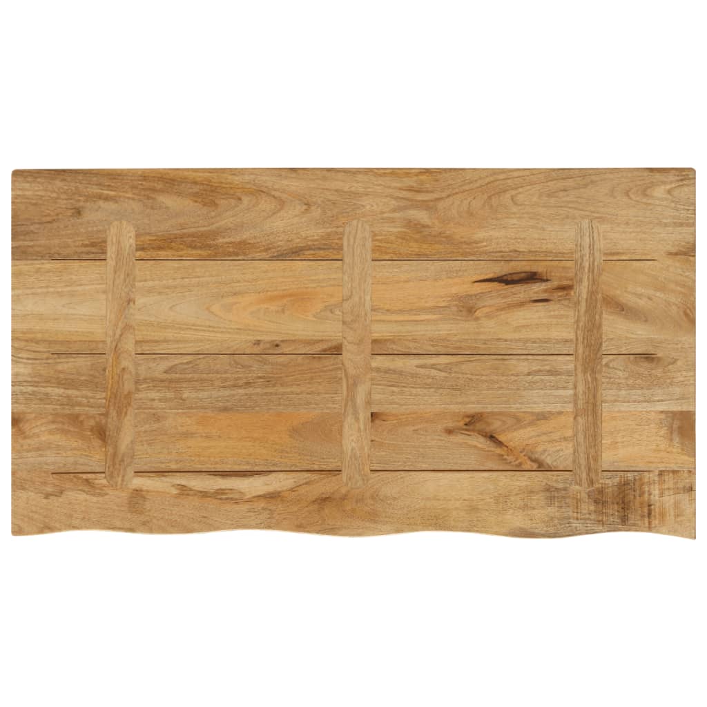 vidaXL Dessus de table 100x60x3,8cm bord vif bois massif manguier brut