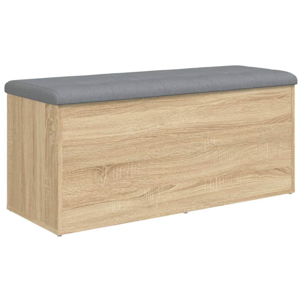 vidaXL Banc de rangement chêne sonoma 102x42x45 cm bois d'ingénierie